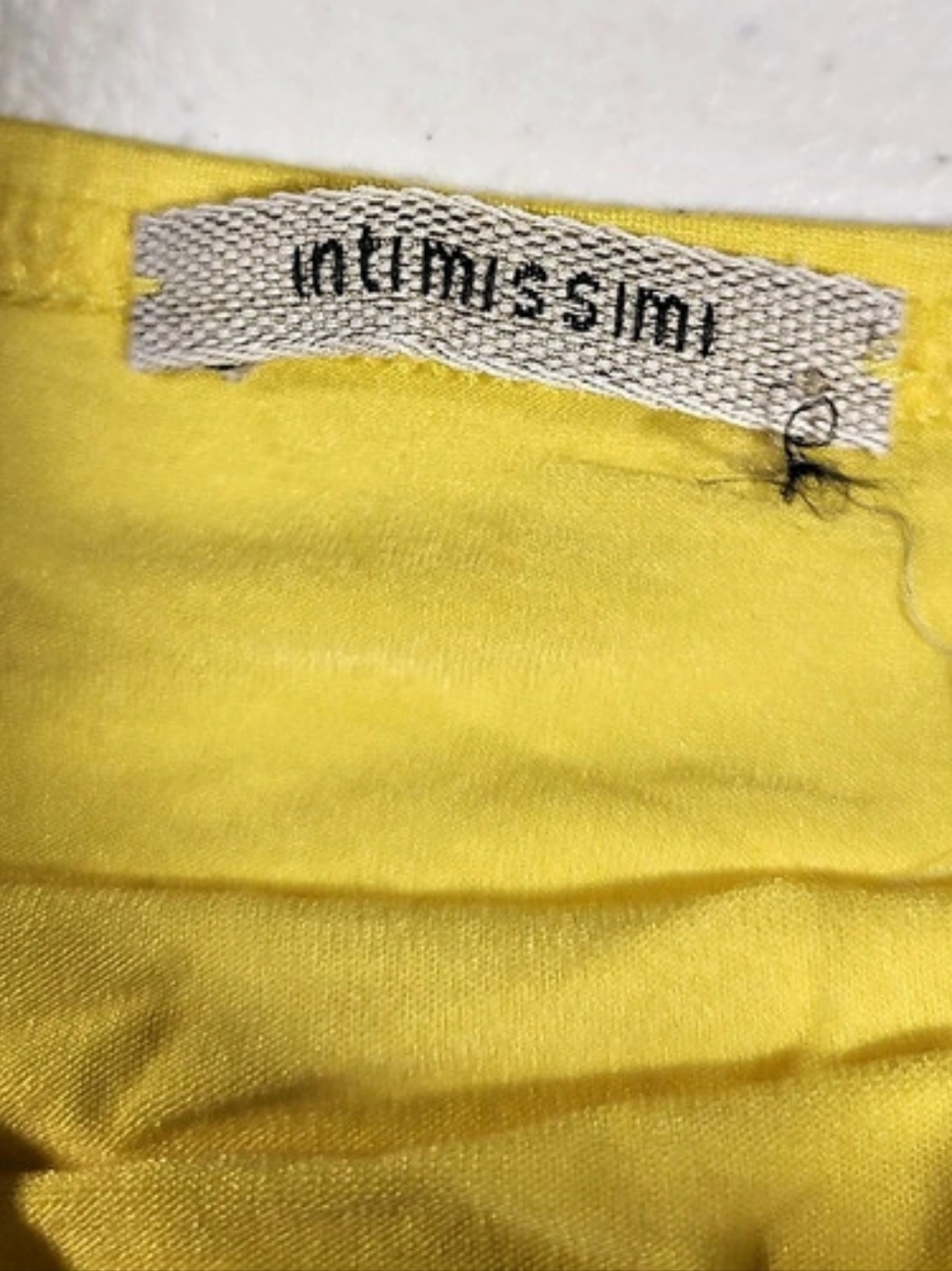 intimissimi Yellow Draped Tank Top Size Medium - Picture 3 of 4